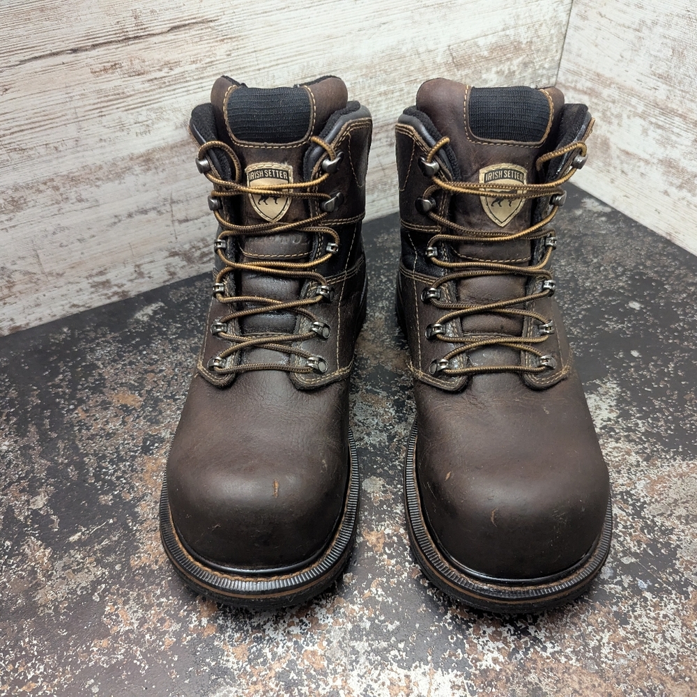 Mens Irish Setter Farmington Work Boots Sz 11.5 D Used 83638 King Toe Comp Toe - Picture 4 of 10